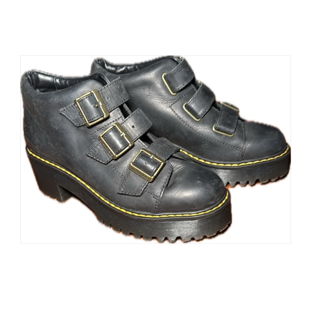 Dr. Martens Black Heeled Ankle Boots